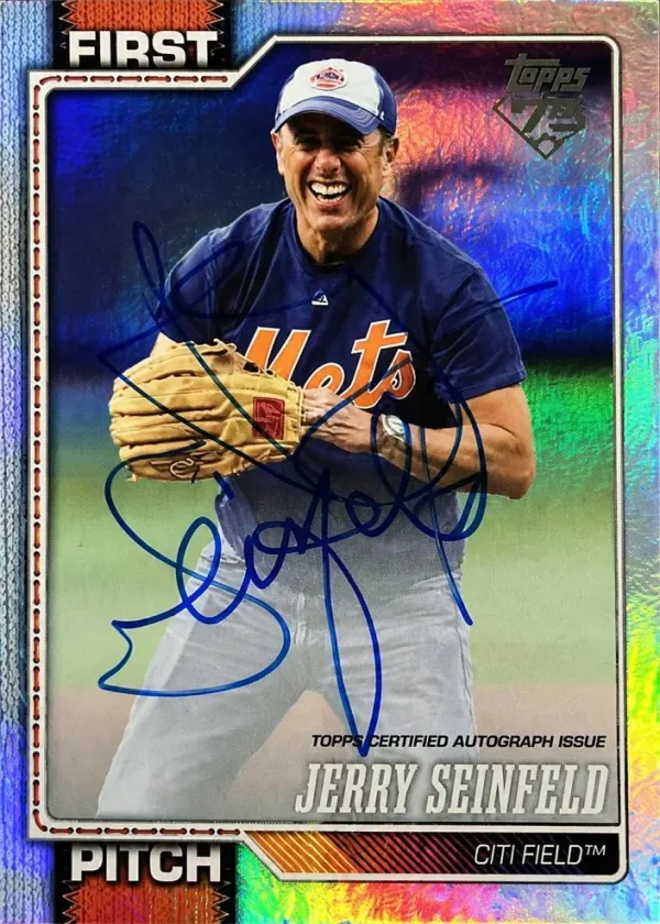 Jerry Seinfeld 2026 Topps First Pitch Autographs Baseball #FP-10