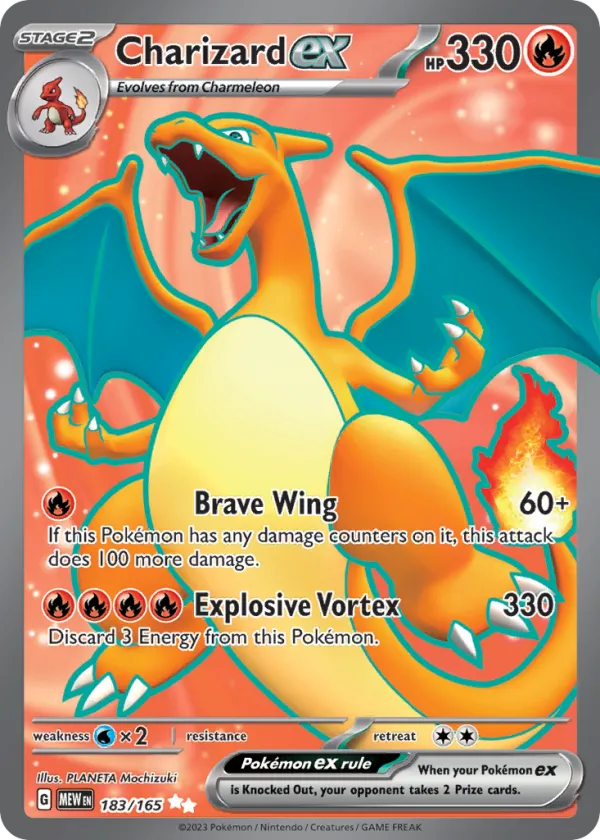 Charizard ex Pokémon 151 #183 Holo