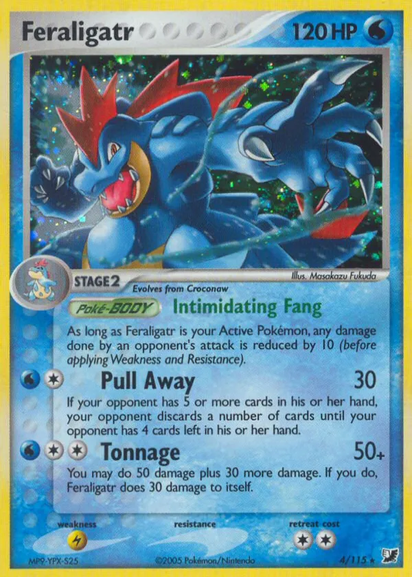 Feraligatr Pokémon Unseen Forces #4 Holo