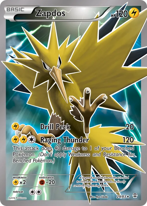 Zapdos Pokémon Generations #29 Holo