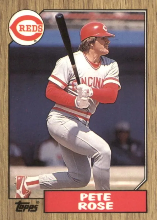 Pete Rose 1987 Topps Baseball Tiffany #200