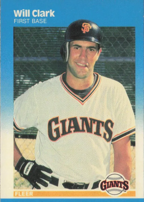 Will Clark 1987 Fleer Baseball #269