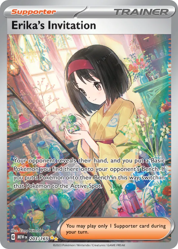 Erika's Invitation Pokémon 151 #203 Holo