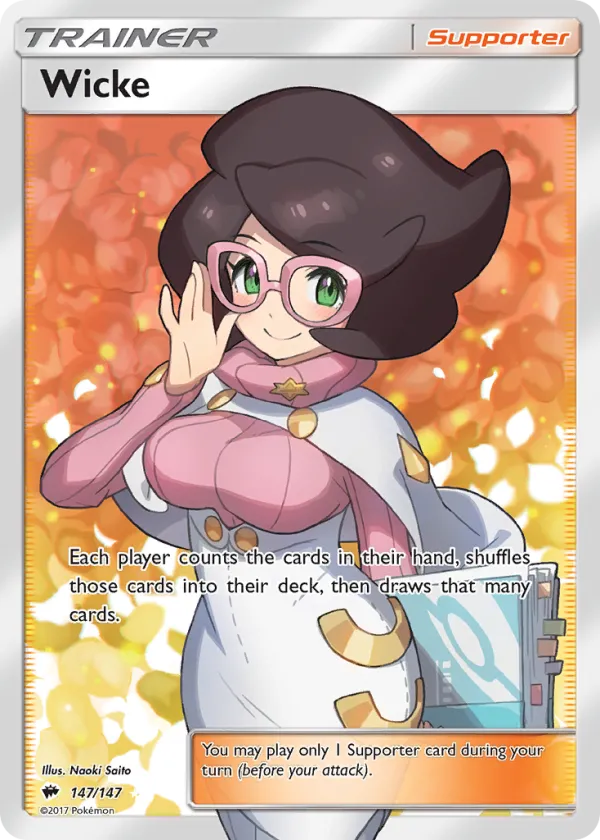 Wicke Pokémon Burning Shadows #147 Holo