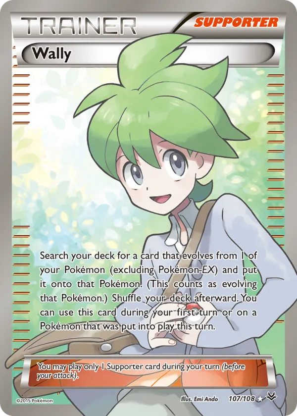 Wally Pokémon Roaring Skies #107 Holo