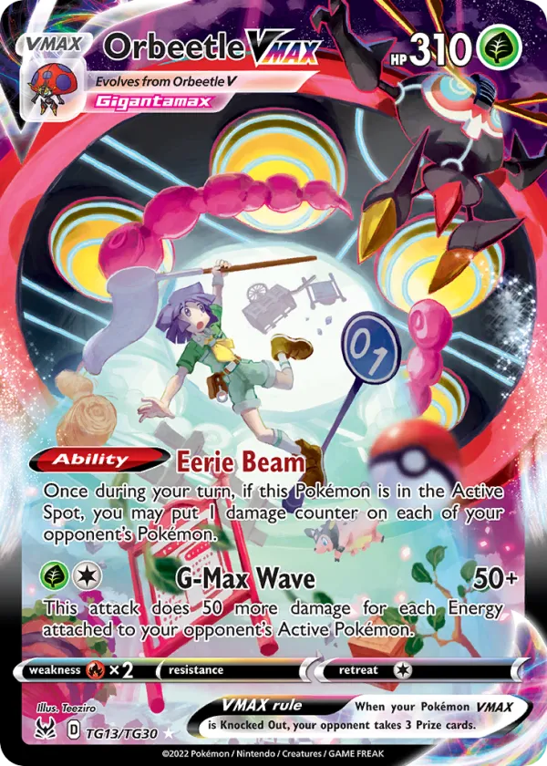 Orbeetle VMAX Pokémon Lost Origin Trainer Gallery #TG13 Holo