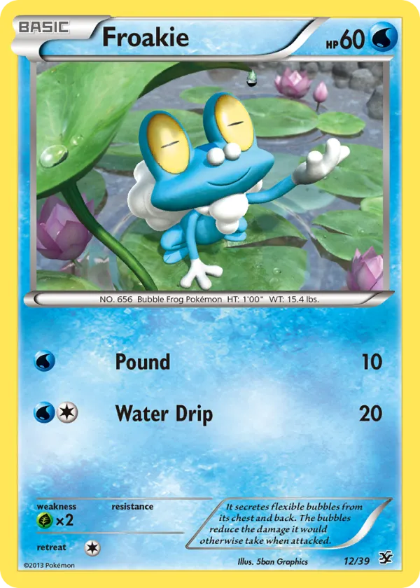 Froakie Pokémon Kalos Starter Set #12 Holo