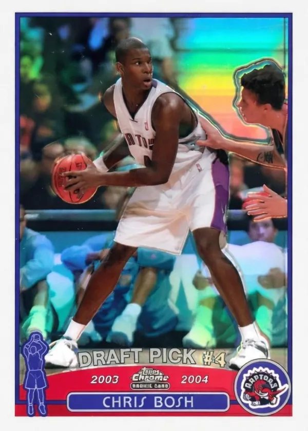 Chris Bosh 2003 Topps Chrome Basketball Refractor #114