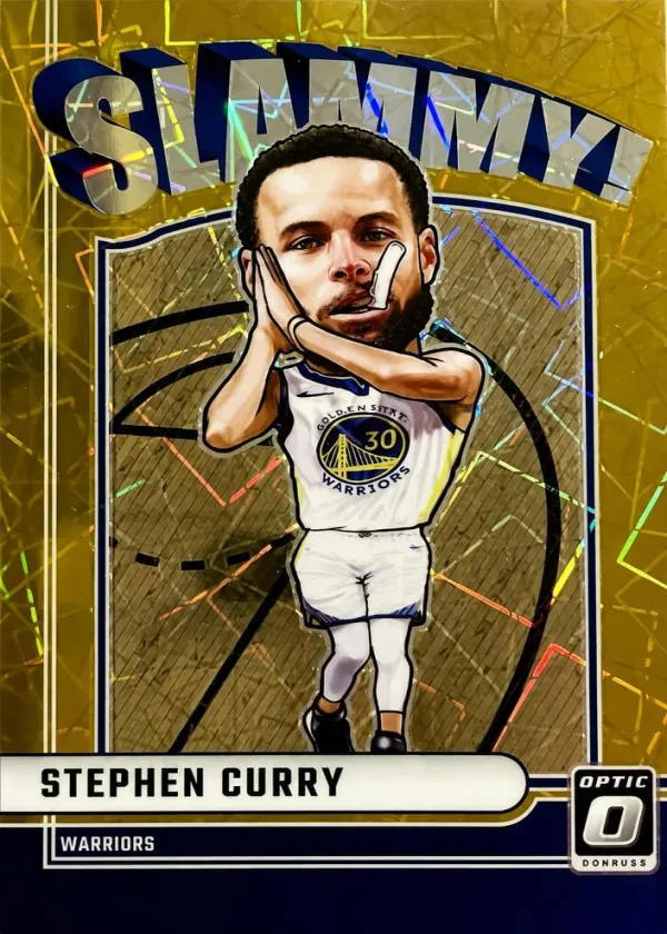 Stephen Curry 2024 Donruss Optic Slammy! Basketball Gold #3