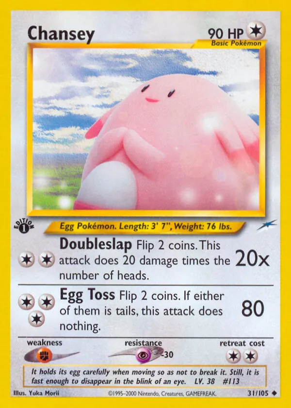 Chansey Pokémon Neo Destiny #31 1st Edition