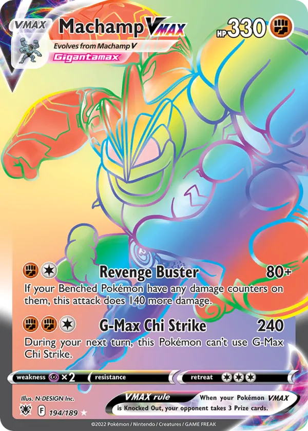 Machamp VMAX Pokémon Astral Radiance #194 Holo