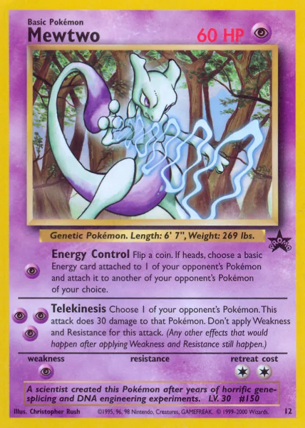 Mewtwo Pokémon Wizards Black Star Promos #12