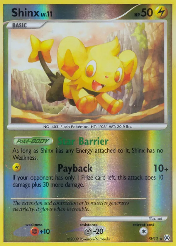 Shinx Pokémon Arceus #SH12 Reverse Holo