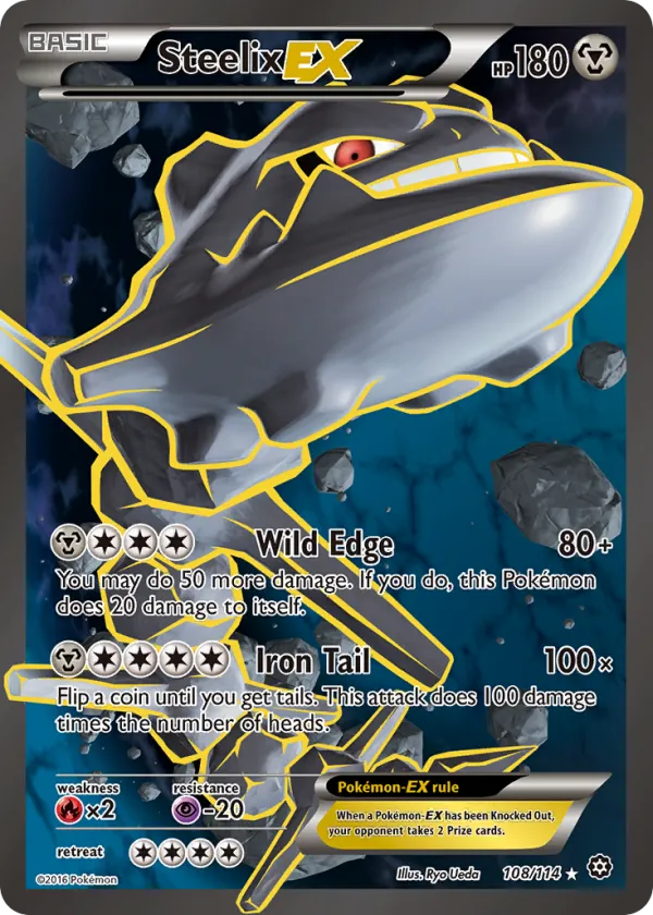 Steelix-EX Pokémon Steam Siege #108 Holo