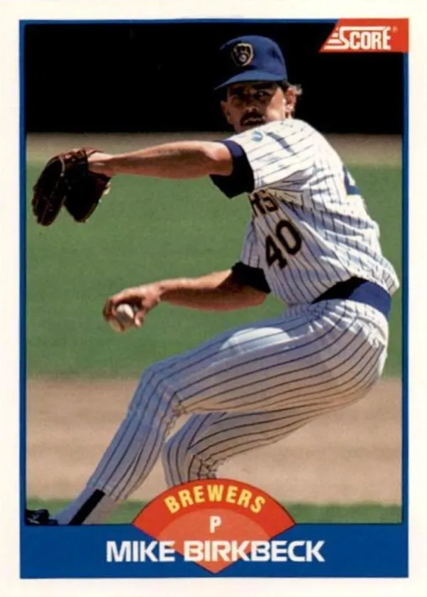 Mike Birkbeck 1989 Score Baseball #596
