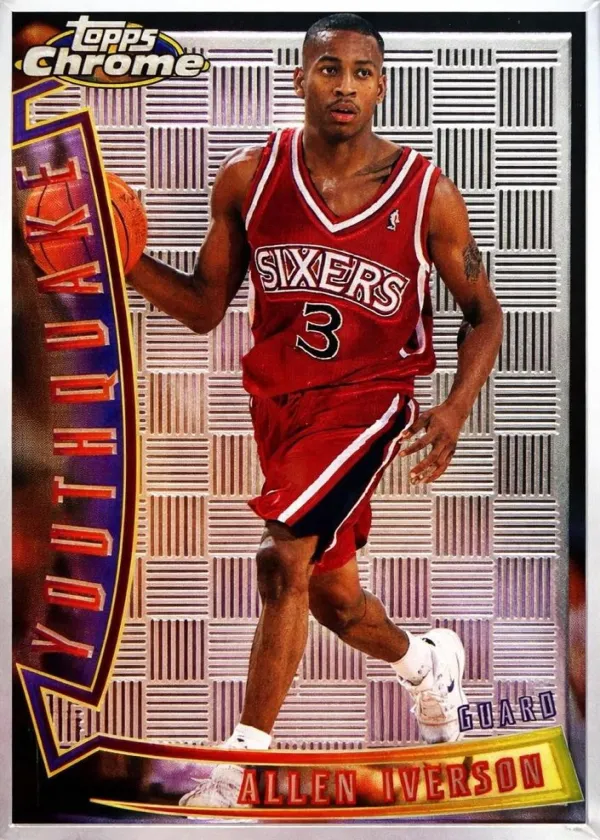 Allen Iverson 1996 Topps Chrome Youthquake Basketball #YQ1