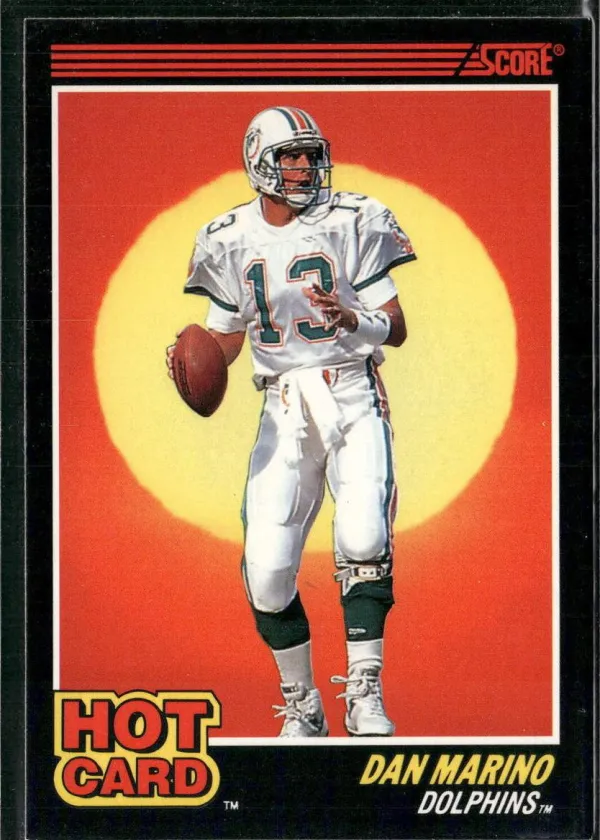 Dan Marino 1990 Score Hot Card Football #9