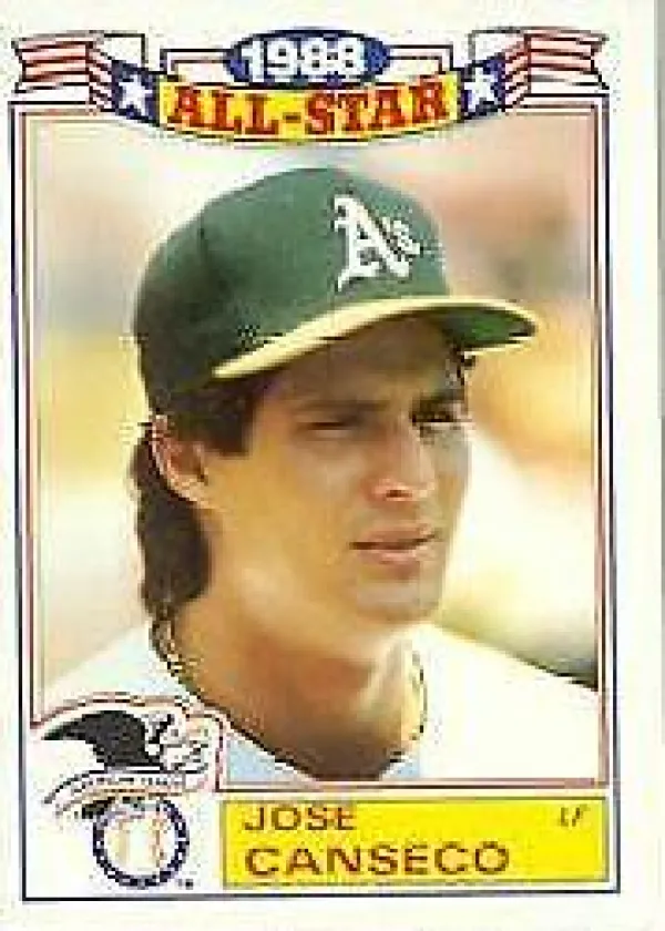 Jose Canseco 1989 Topps Glossy All Stars Baseball #6