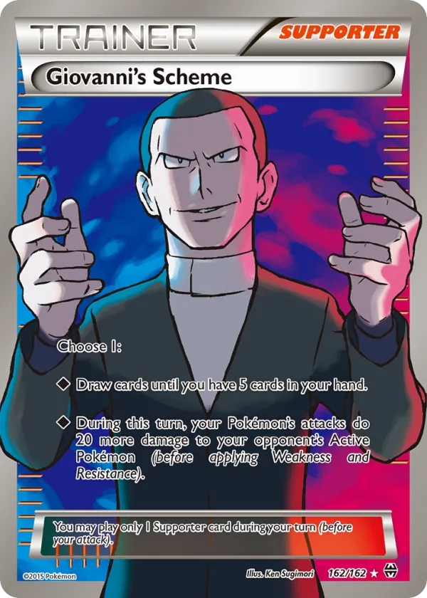 Giovanni's Scheme Pokémon BREAKthrough #162 Holo