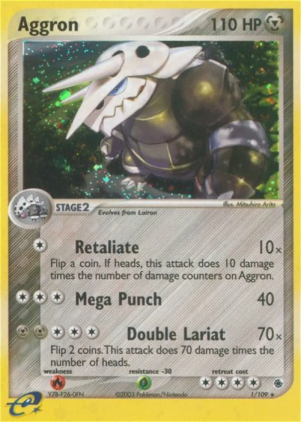 Aggron Pokémon Ruby & Sapphire #1 Holo
