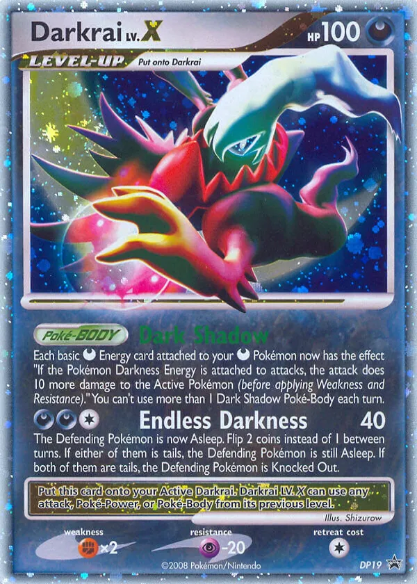 Darkrai LV.X Pokémon DP Black Star Promos #DP19 Holo