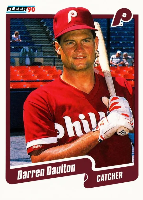 Darren Daulton 1990 Fleer Baseball #555
