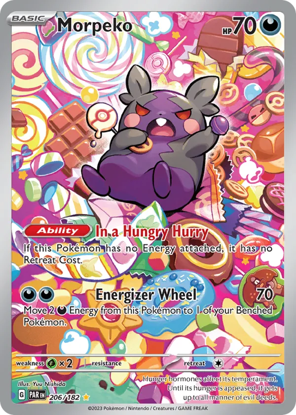 Morpeko Pokémon Paradox Rift #206 Holo