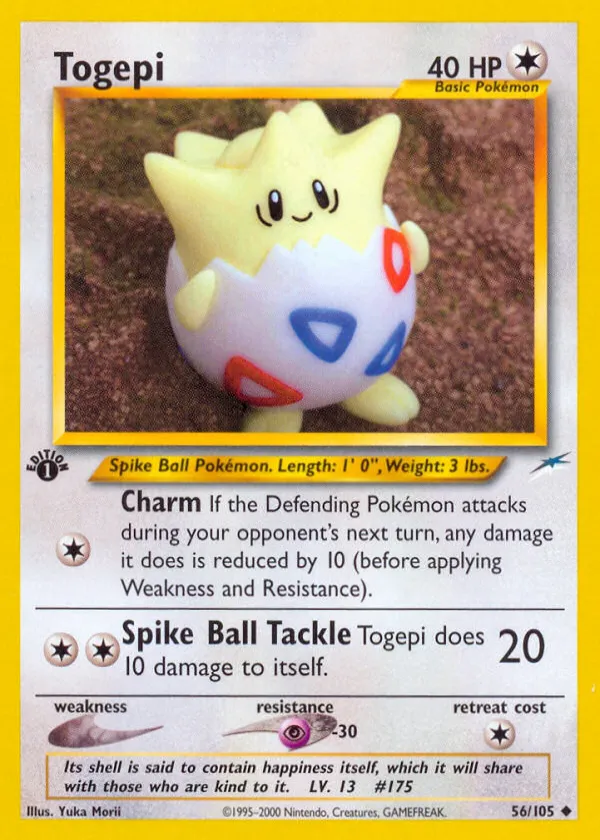 Togepi Pokémon Neo Destiny #56 1st Edition
