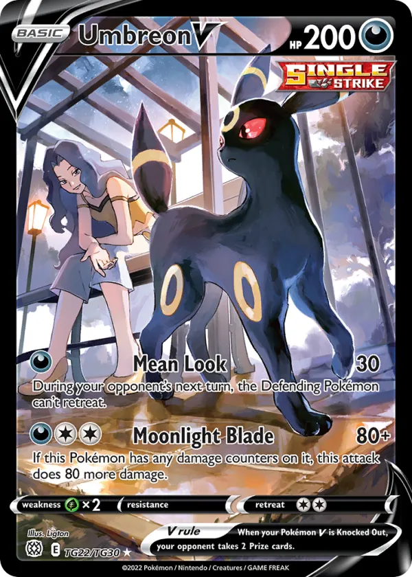 Umbreon V Pokémon Brilliant Stars Trainer Gallery #TG22 Holo