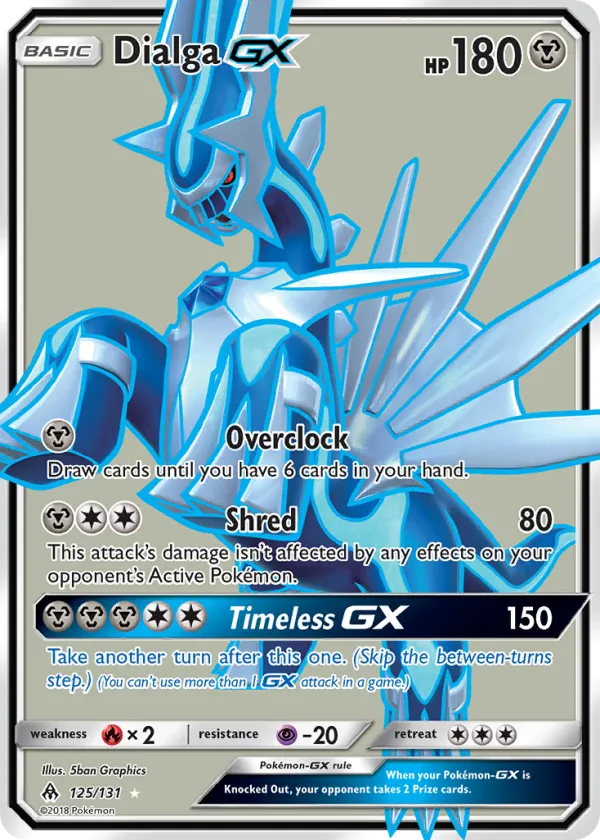 Dialga-GX Pokémon Forbidden Light #125 Holo