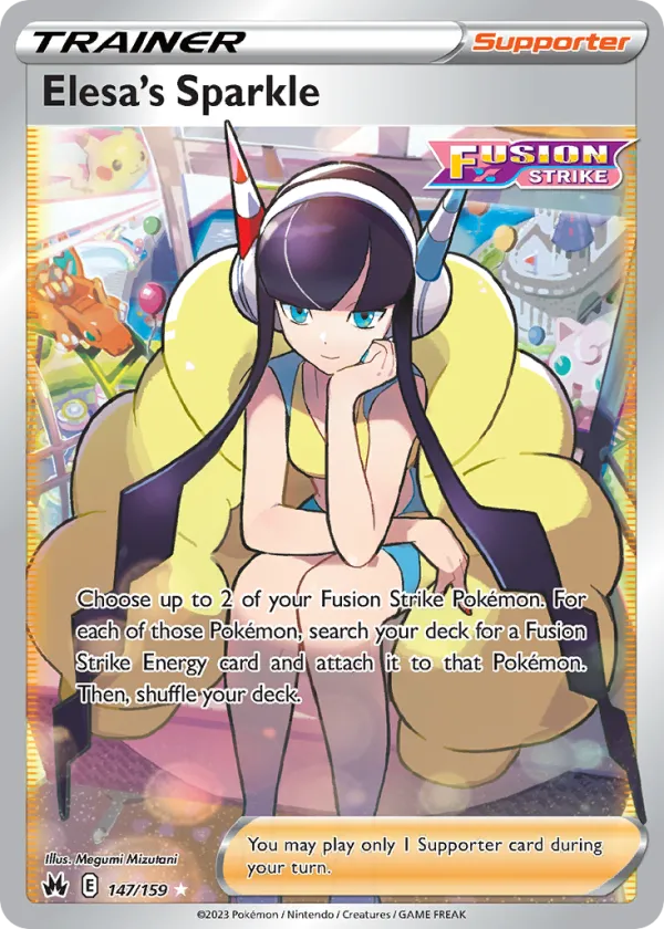 Elesa's Sparkle Pokémon Crown Zenith #147 Holo