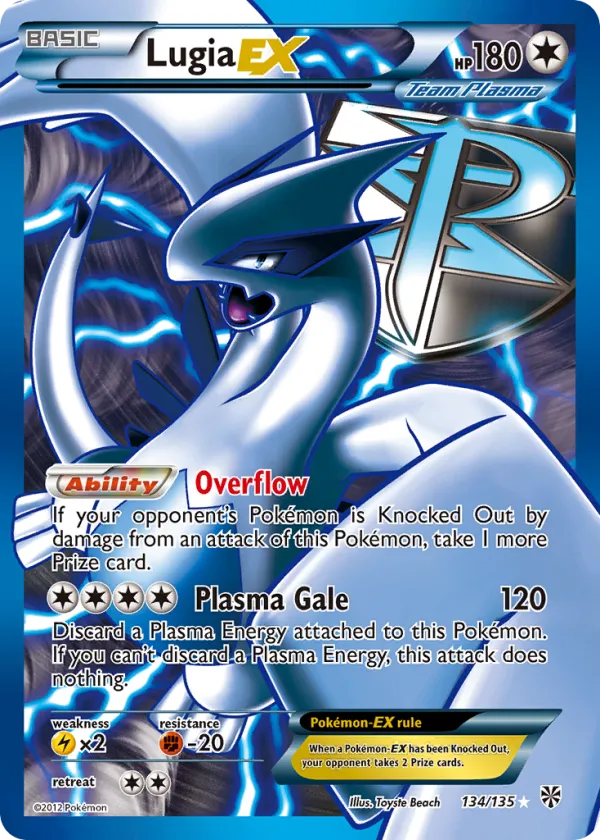 Lugia-EX Pokémon Plasma Storm #134 Holo