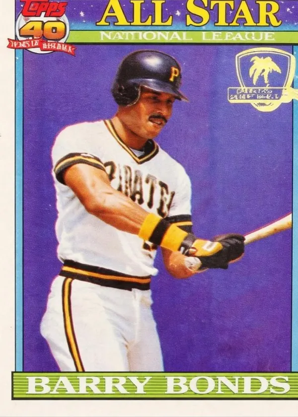 Barry Bonds 1991 Topps Desert Shield Baseball All-Star #401