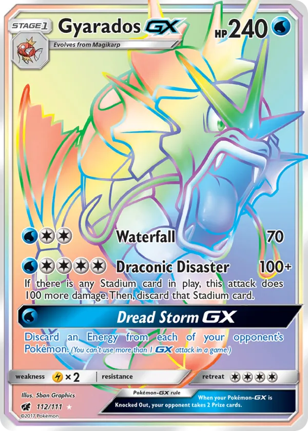 Gyarados-GX Pokémon Crimson Invasion #112 Holo