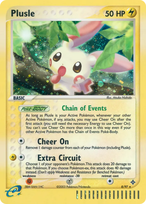 Plusle Pokémon Dragon #8 Holo