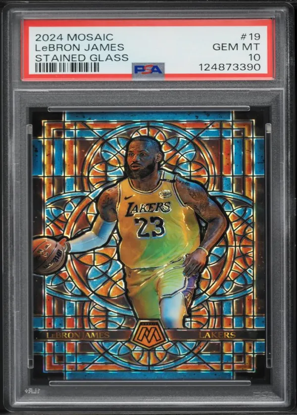 LeBron James 2024 Panini Mosaic Stained Glass Basketball #19