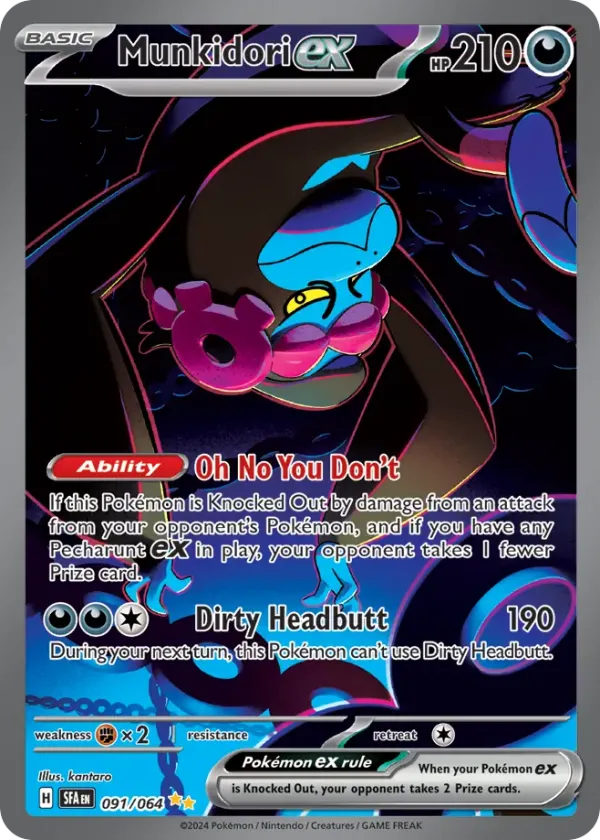 Munkidori ex Pokémon Shrouded Fable #91 Holo