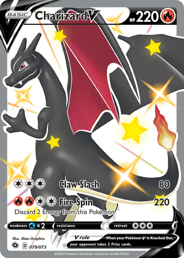 Charizard V Pokémon Champion's Path #79 Holo