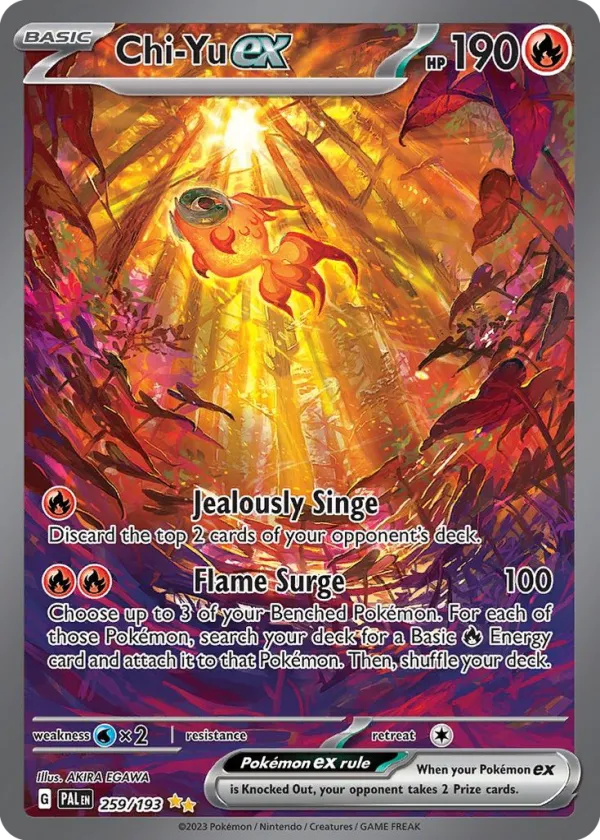 Chi-Yu ex Pokémon Paldea Evolved #259 Holo