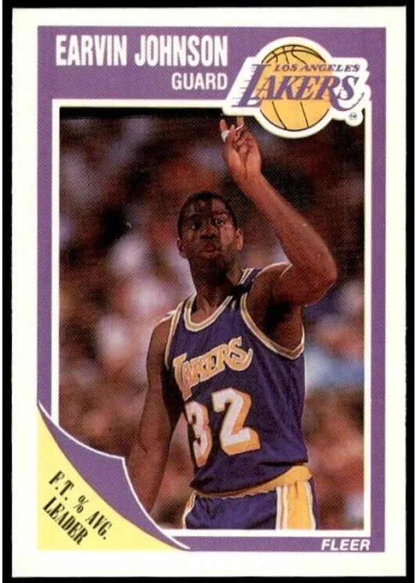 Magic Johnson 1989 Fleer Basketball #77