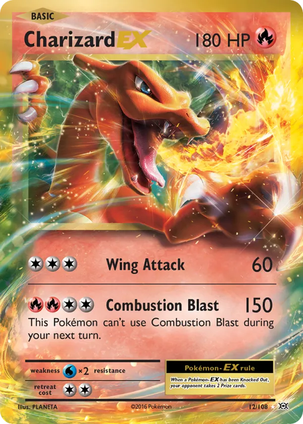 Charizard-EX Pokémon Evolutions #12 Holo