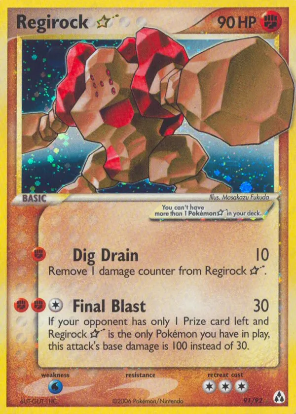 Regirock ★ Pokémon Legend Maker #91 Holo