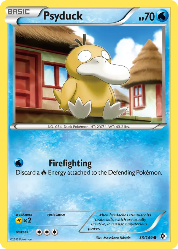 Psyduck Pokémon Boundaries Crossed #33 Reverse Holo