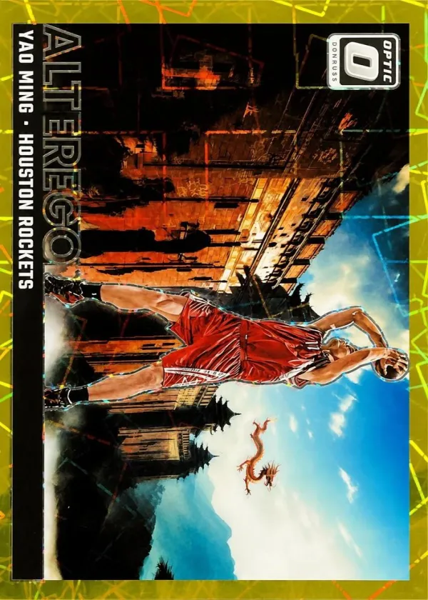 Yao Ming 2024 Donruss Optic Alter Ego Basketball Gold #8