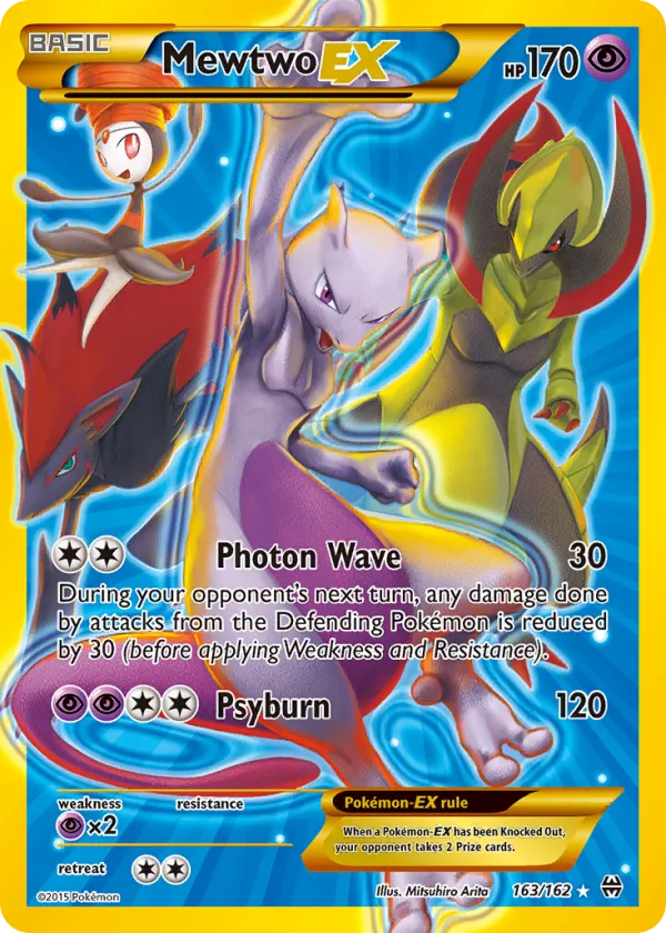 Mewtwo-EX Pokémon BREAKthrough #163 Holo