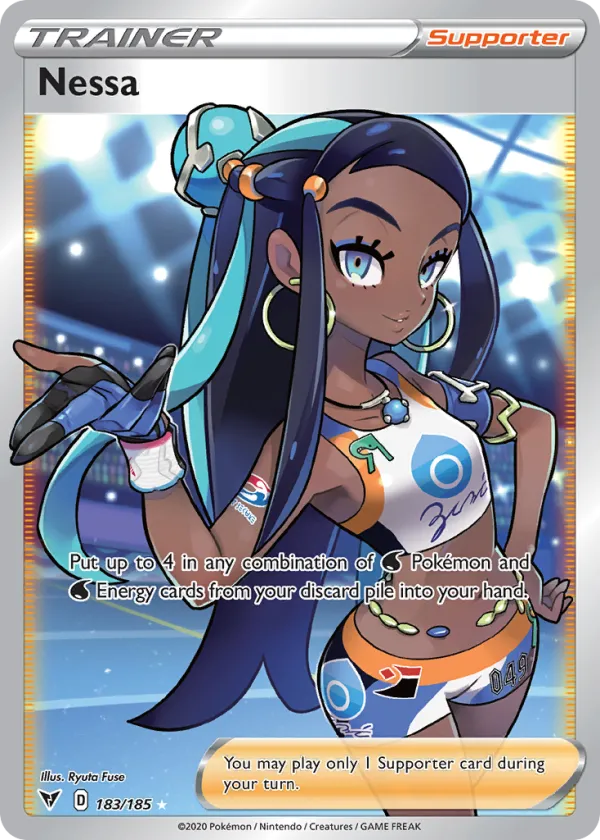 Nessa Pokémon Vivid Voltage #183 Holo