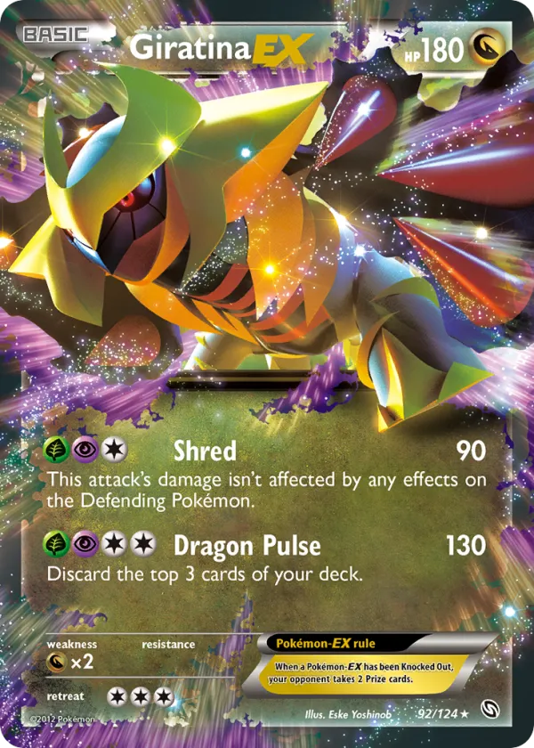 Giratina-EX Pokémon Dragons Exalted #92 Holo