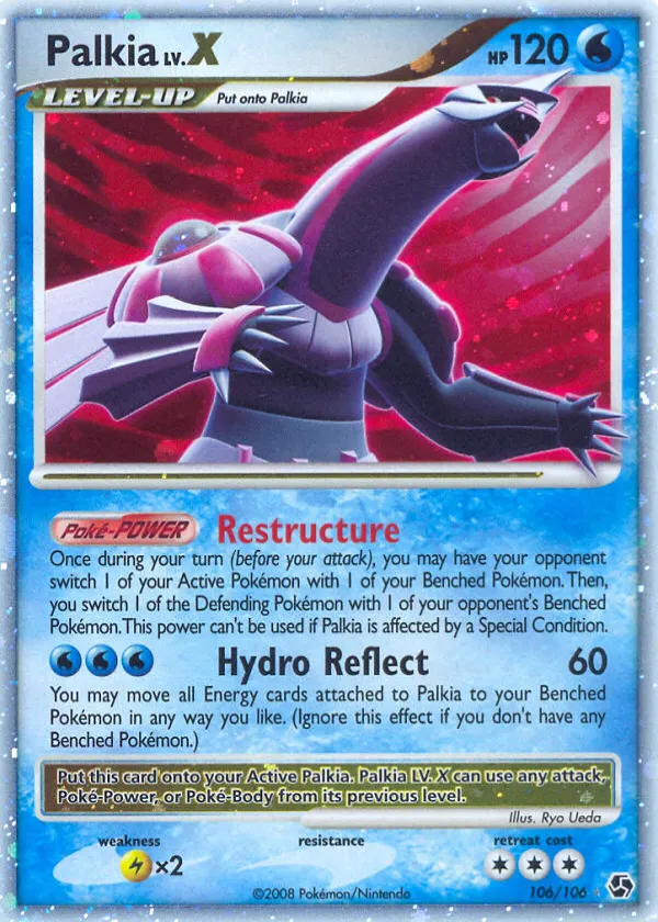 Palkia LV.X Pokémon Great Encounters #106 Holo