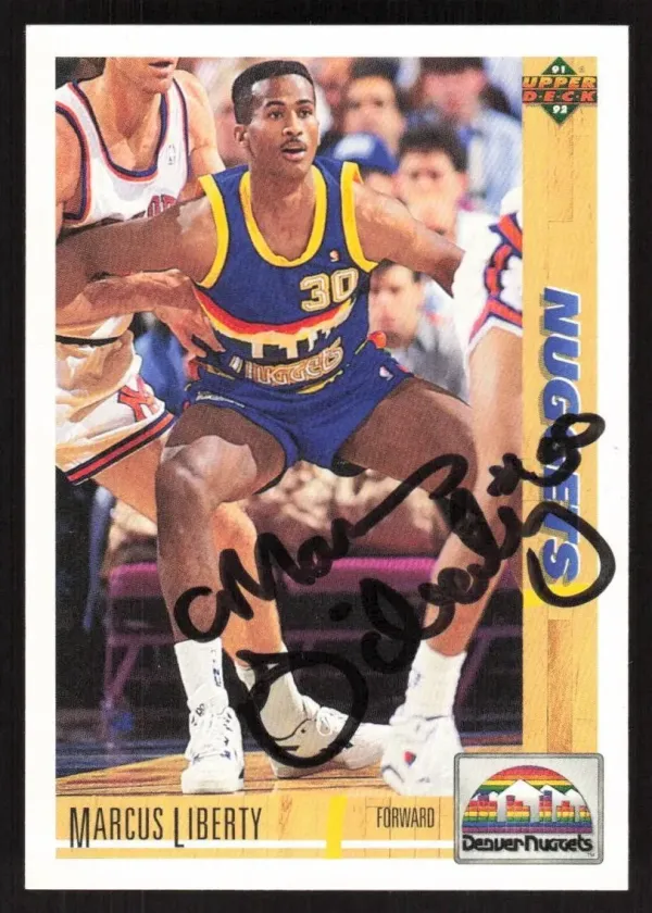Marcus Liberty 1991 Upper Deck Basketball #222