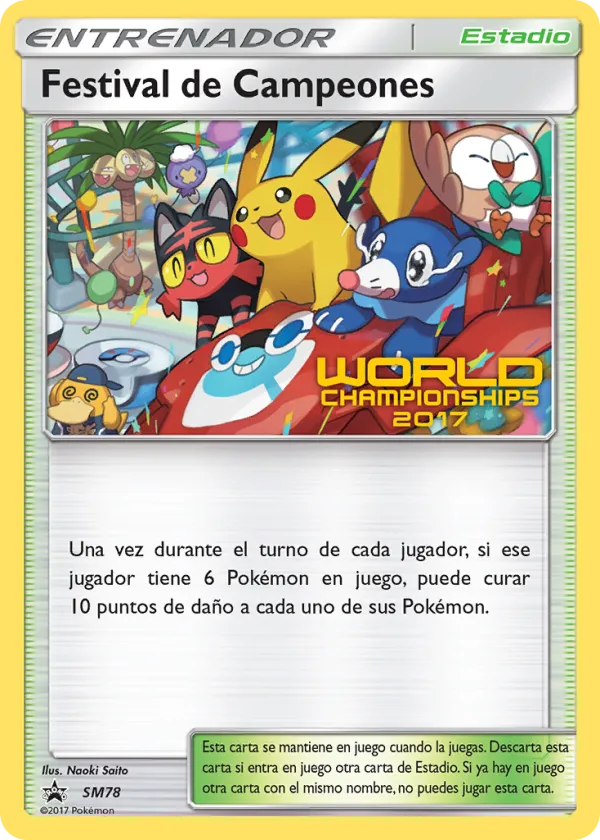 Champions Festival Pokémon SM Black Star Promos #SM78